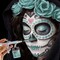 1 oz Aqua Blue Water-Based Air Brush Paint for Skin - Face & Body Airbrush Paint for Halloween, Cosplay, Theatrical Makeup & Temporary Tattoos
